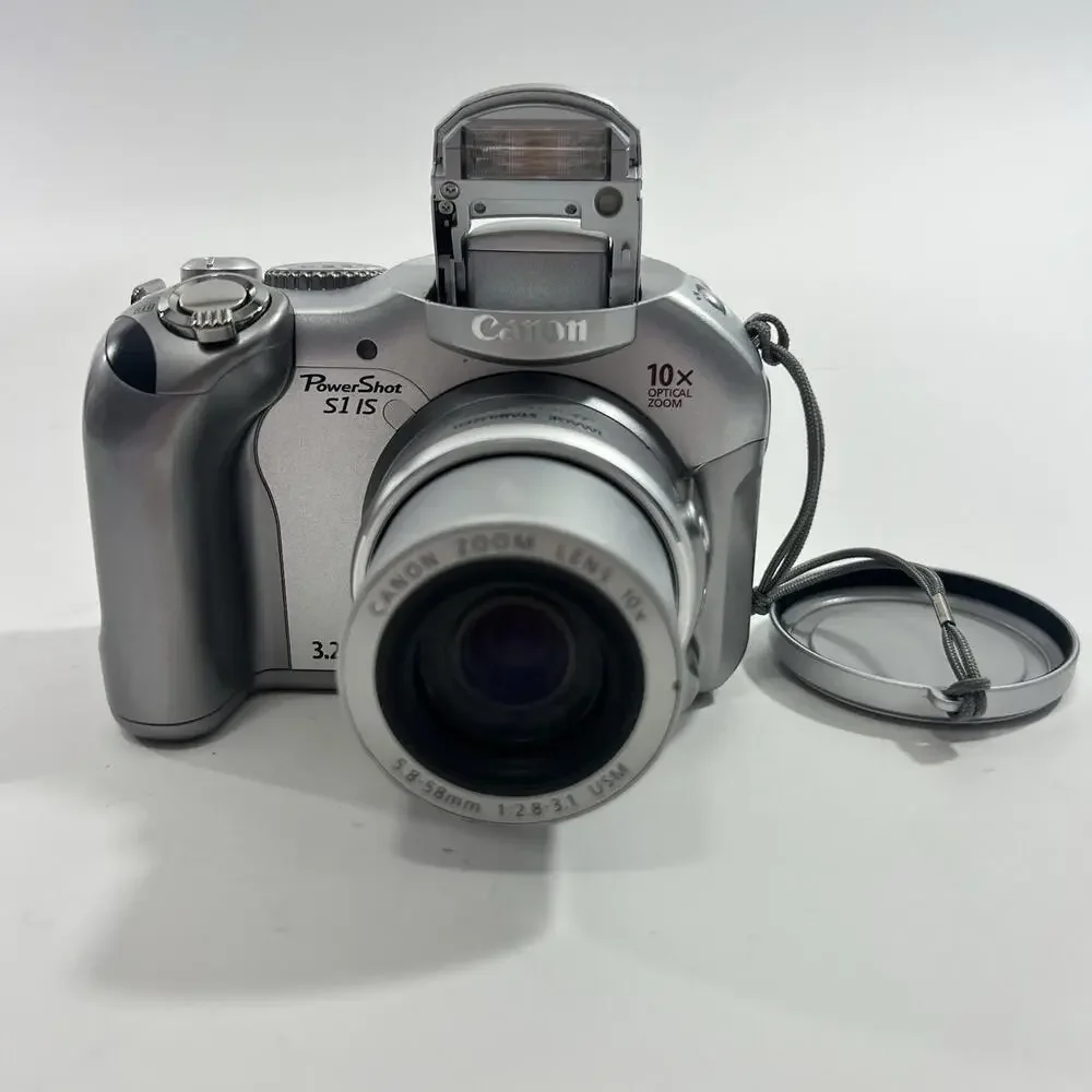 Canon PowerShot S1 IS 3.2MP Digital Camera 10x Optical Zoom PC1058 Kit Tested